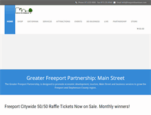 Tablet Screenshot of freeportdowntown.com